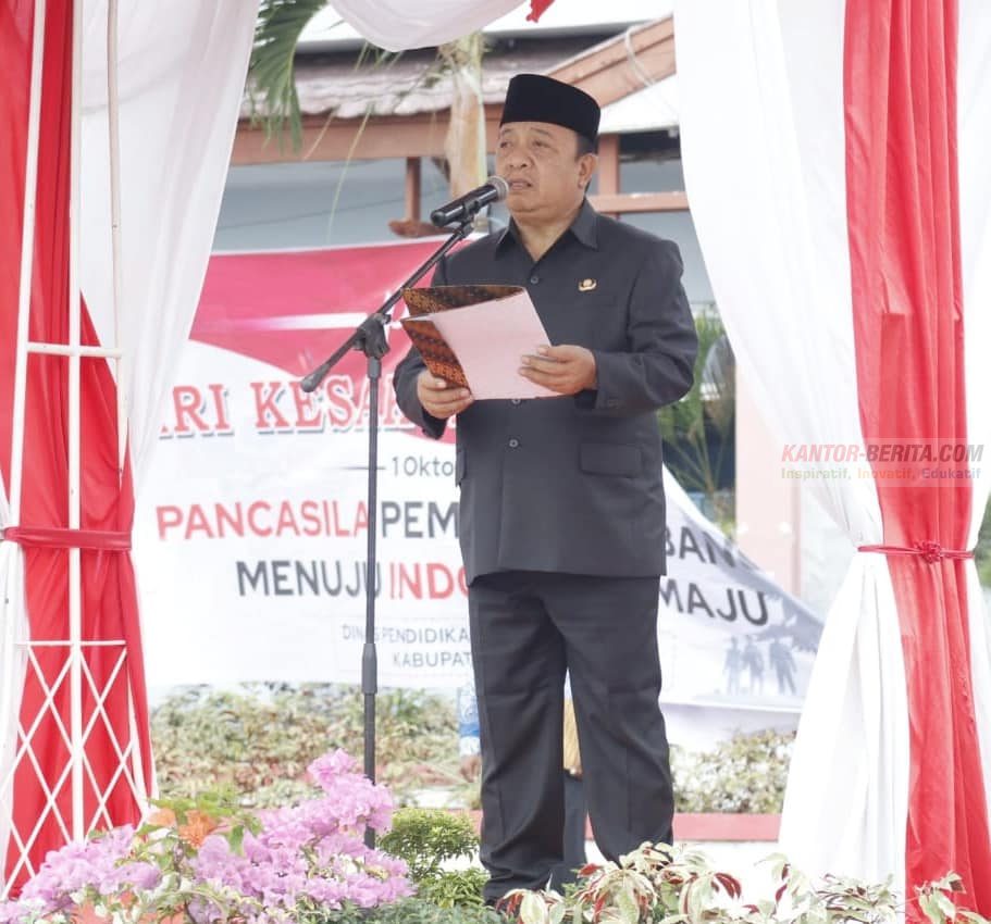 Wakil Bupati Seluma, Drs. Gustianto, menjadi inspektur upacara dalam peringatan Hari Kesaktian Pancasila