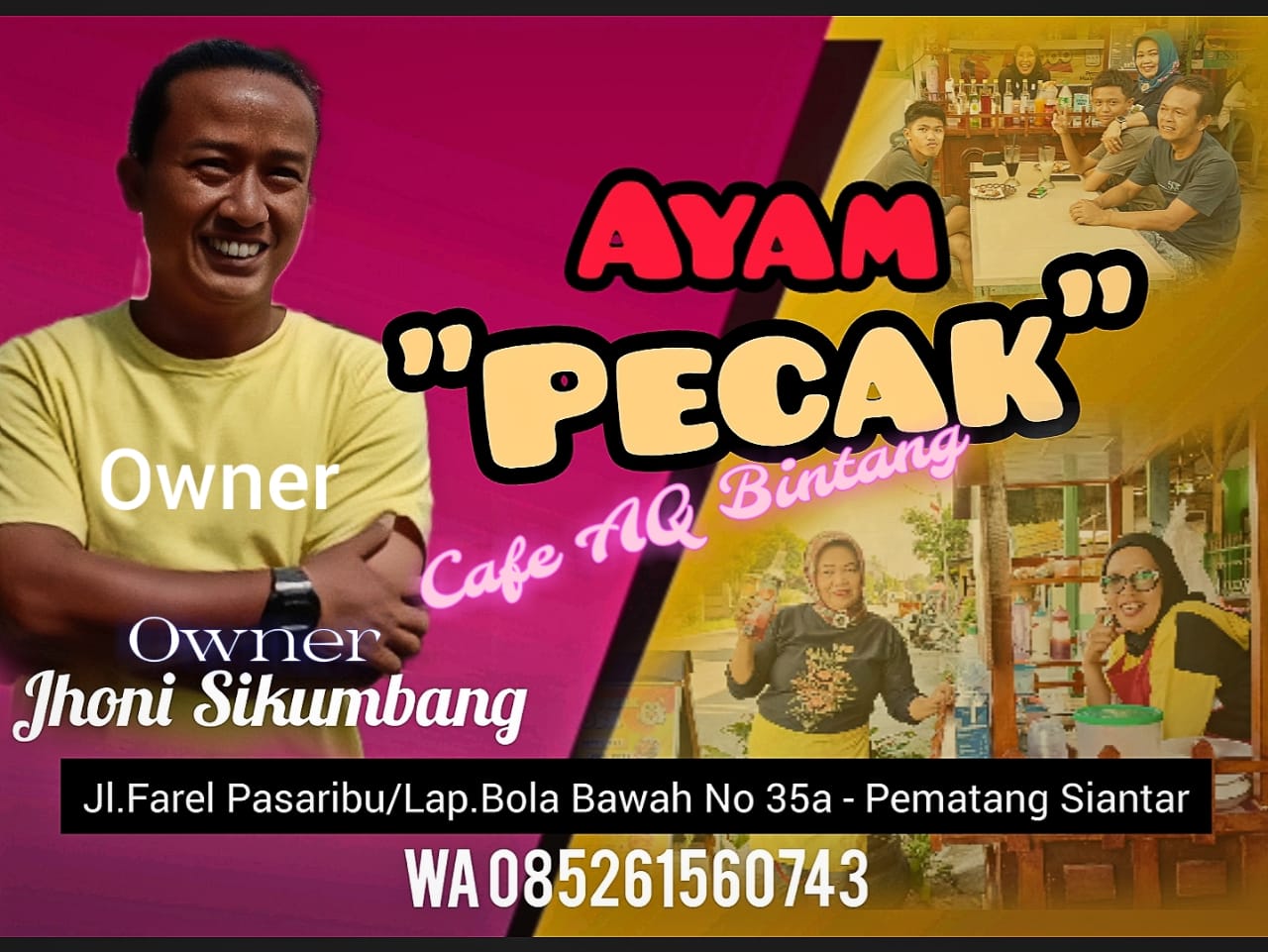 Usaha Kafe Ayam Pecak