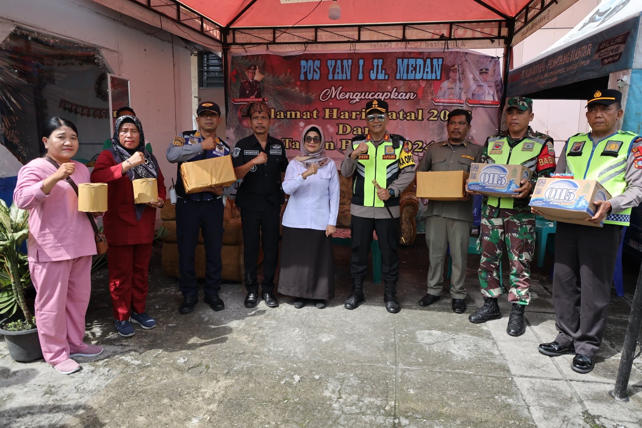 Suasana Natal dan Tahun Baru Pematang Siantar