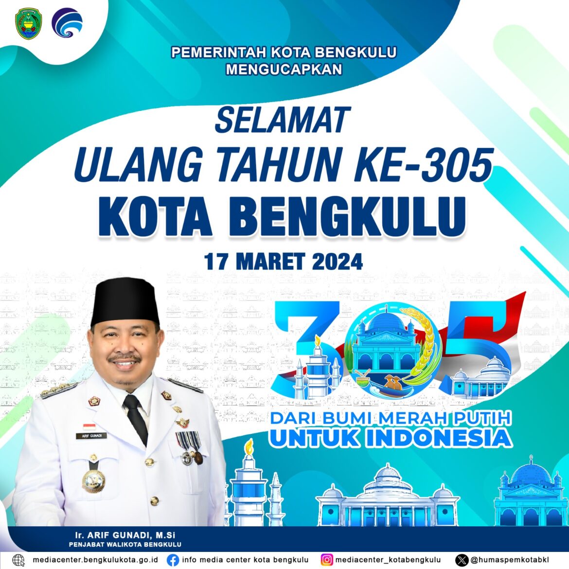 HUT Kota Bengkulu ke-305