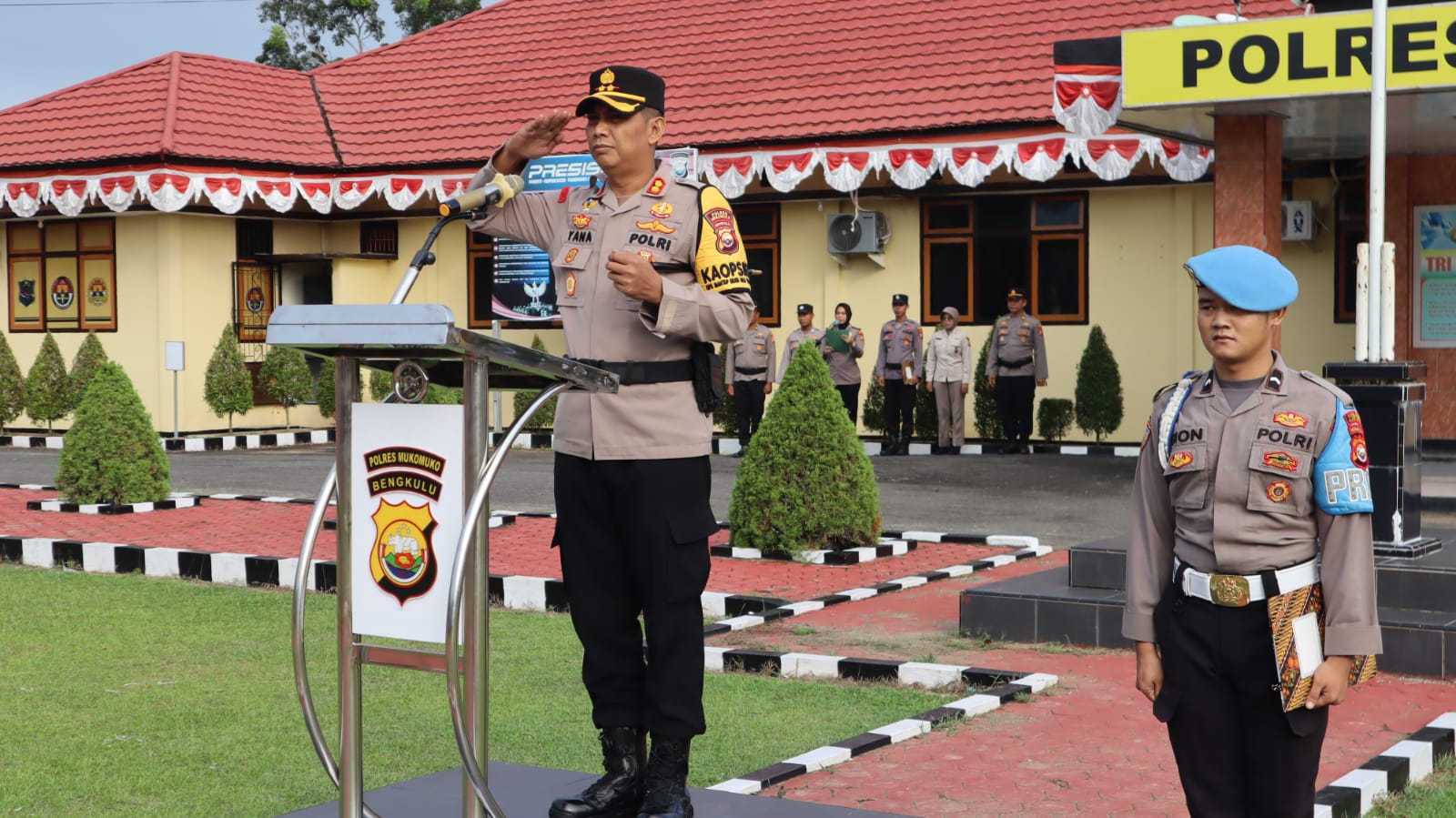 Upacara Korp Raport Polres Mukomuko