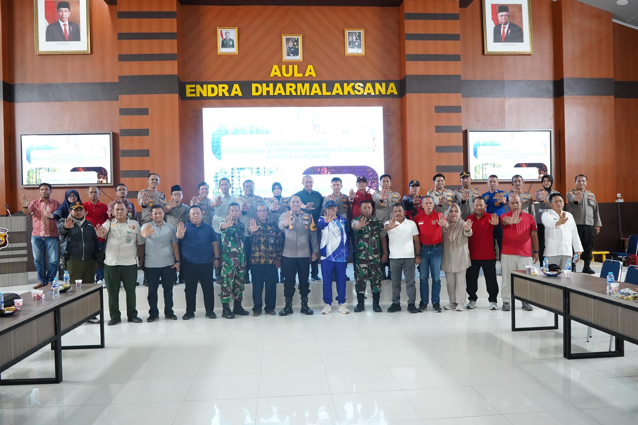 Rapat koordinasi Karhutla Bengkulu
