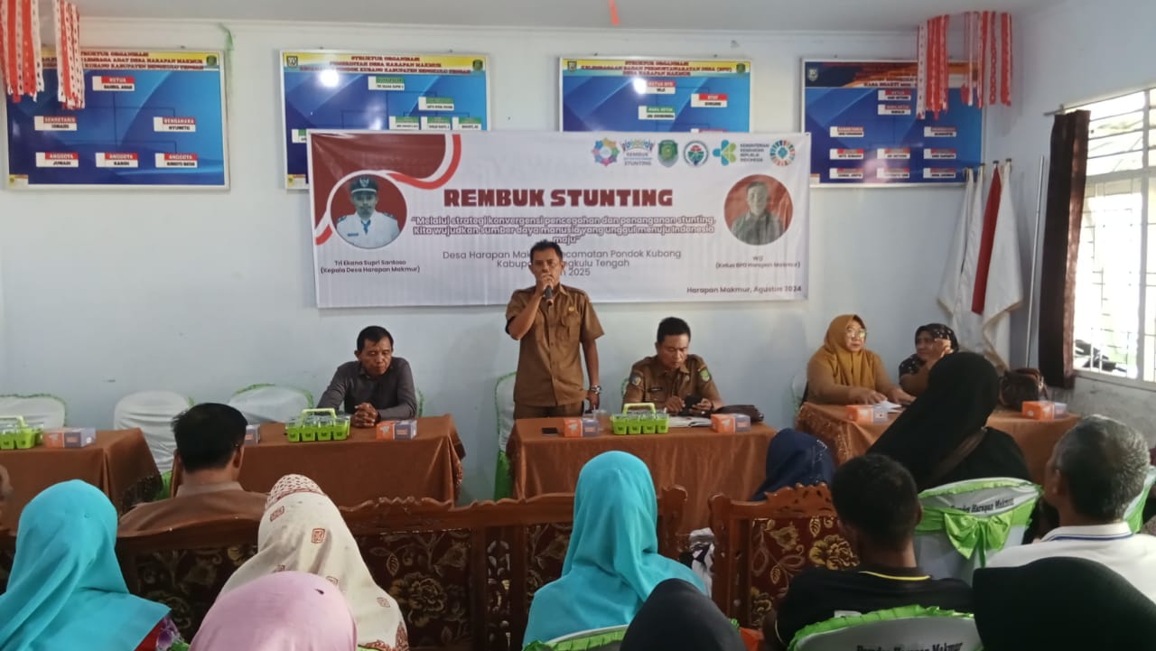 Rembuk stunting Desa Harapan Makmur