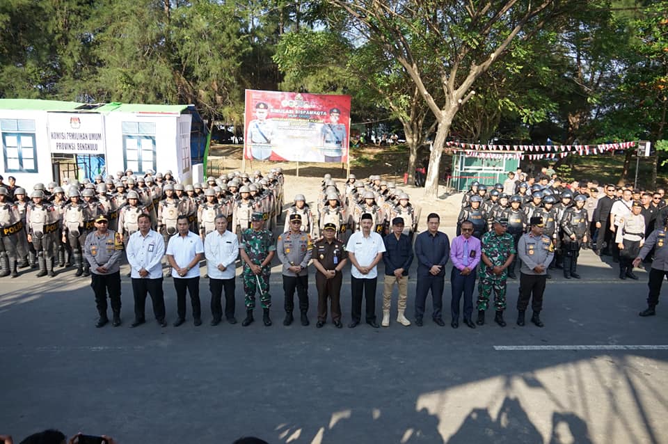 Simulasi pengamanan Pilkada Bengkulu 2024