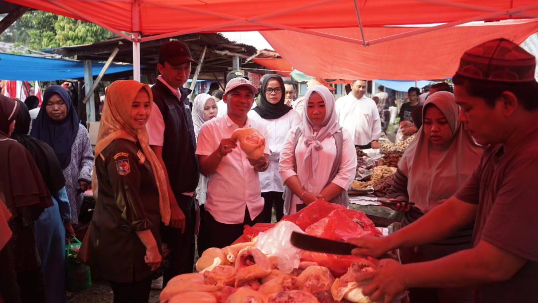 Sidak pasar Bengkulu Tengah