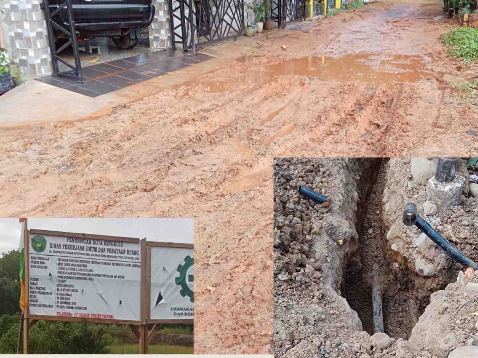 proyek sambungan air bersih Kota Bengkulu