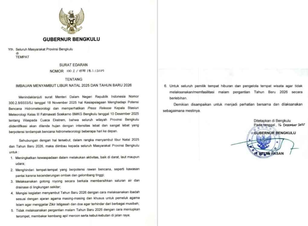 Surat Edaran Gubernur
