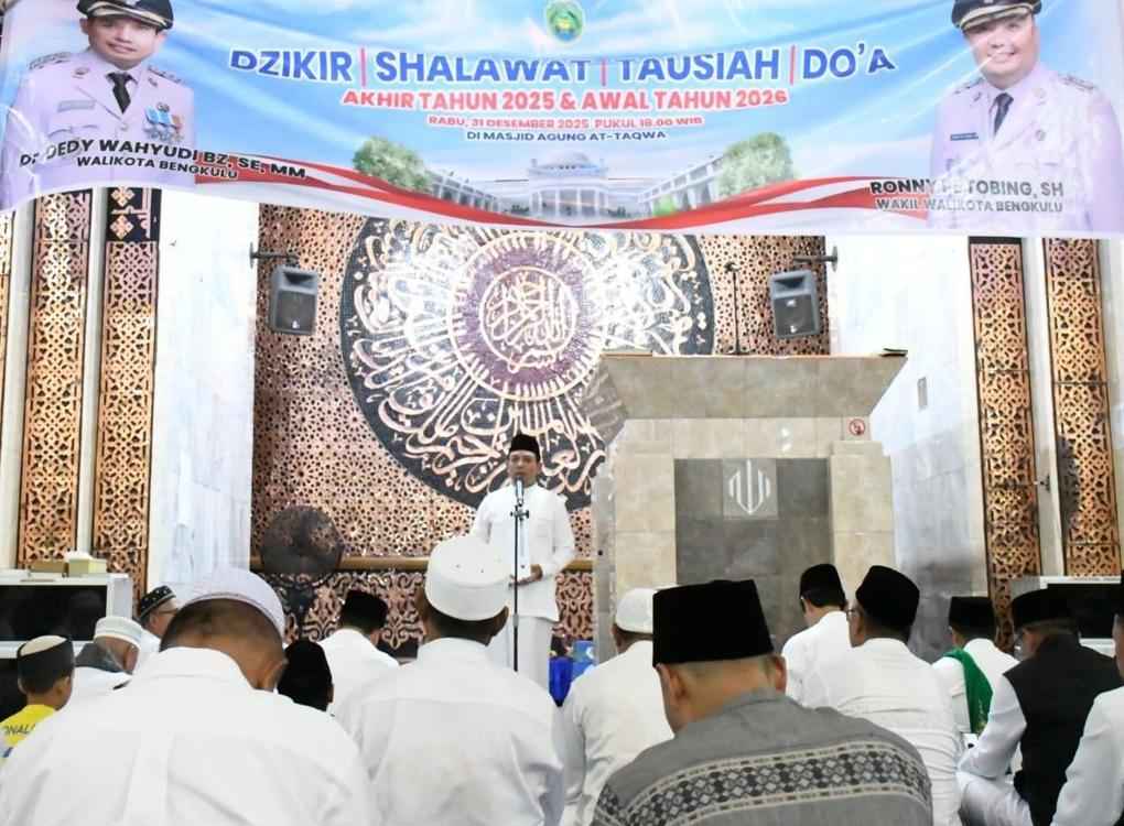 Pemkot Bengkulu menggelar doa bersama dan refleksi akhir tahun 2025