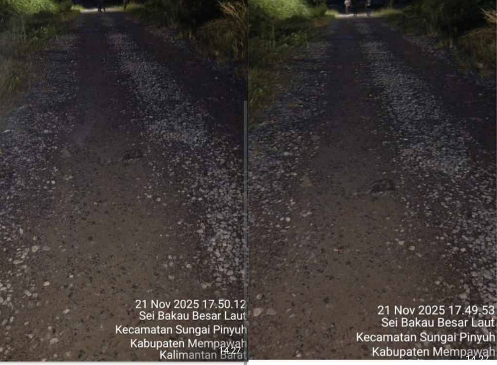 Proyek Jalan Desa Bakau Besar Dipertanyakan, Warga Soroti Kualitas dan Transparansi Pelaksanaan Pembangunan