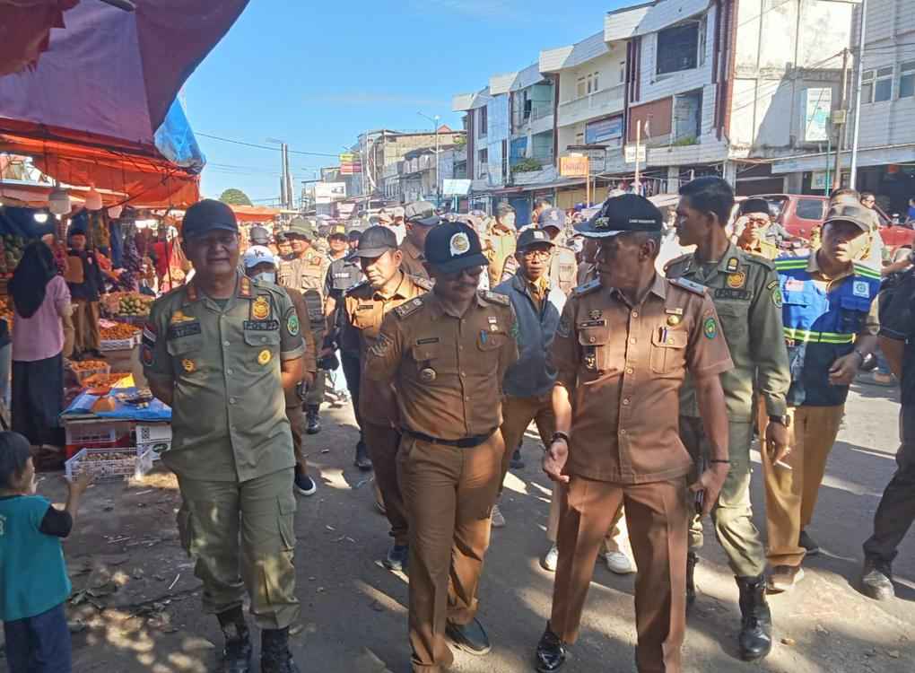 Penertiban Pasar Panorama Kemacetan Berkurang